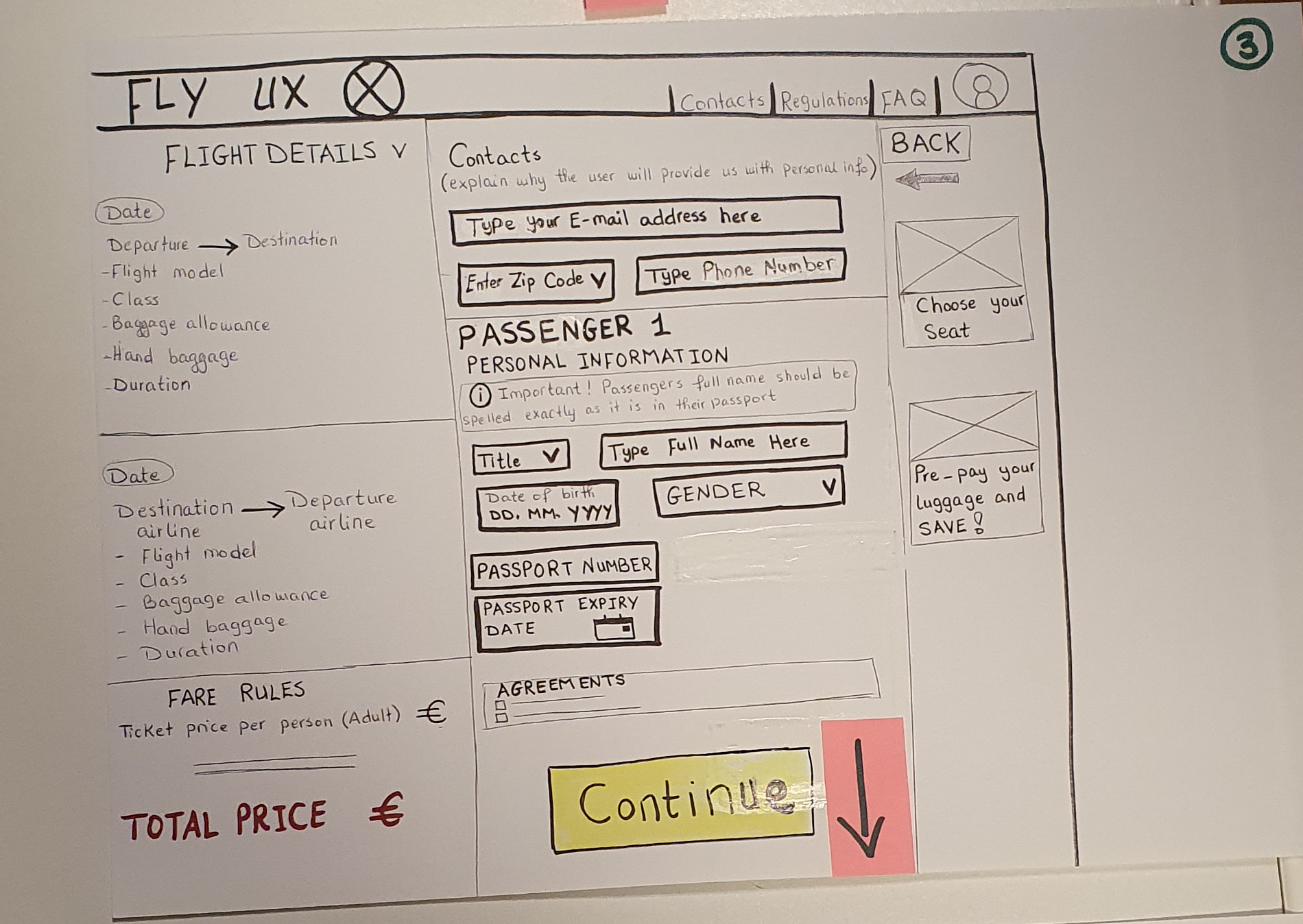 Low-fidelity prototype 4